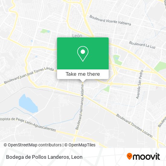 Bodega de Pollos Landeros map