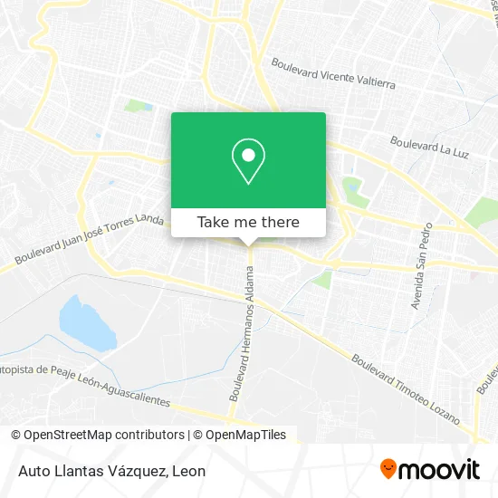 Auto Llantas Vázquez map