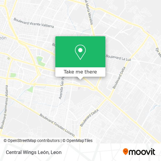 Central Wings León map