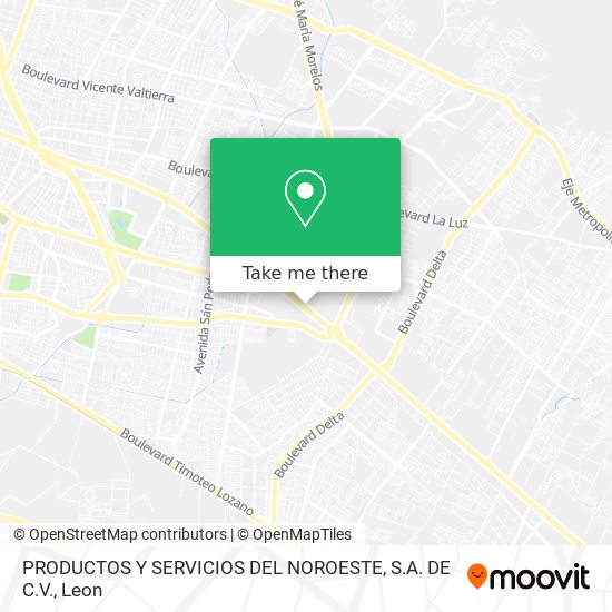 Mapa de PRODUCTOS Y SERVICIOS DEL NOROESTE, S.A. DE C.V.