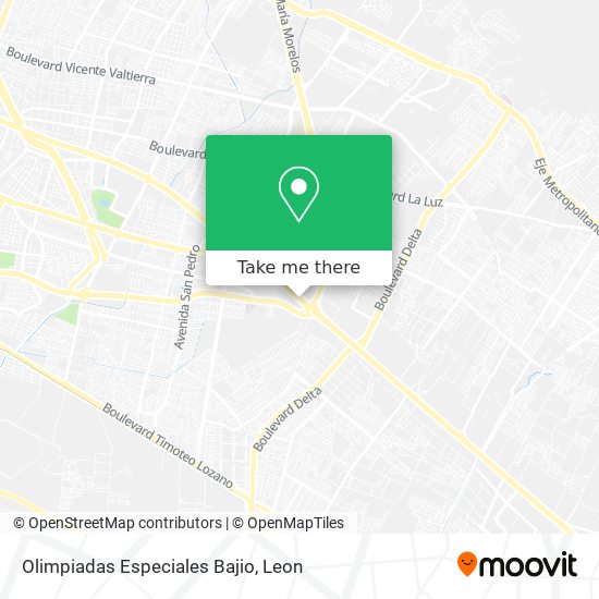 Mapa de Olimpiadas Especiales Bajio