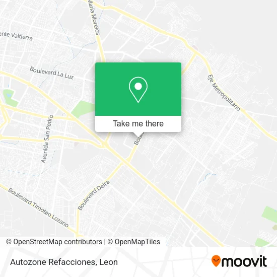 Autozone Refacciones map