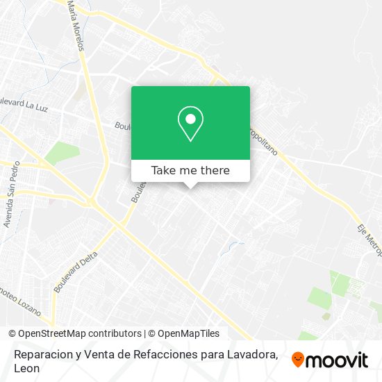 Mapa de Reparacion y Venta de Refacciones para Lavadora