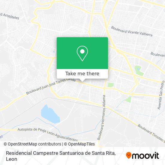 Residencial Campestre Santuarioa de Santa Rita map