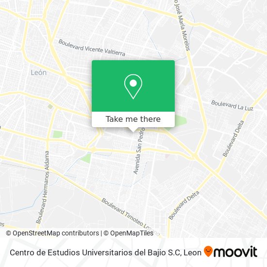 Centro de Estudios Universitarios del Bajio S.C map