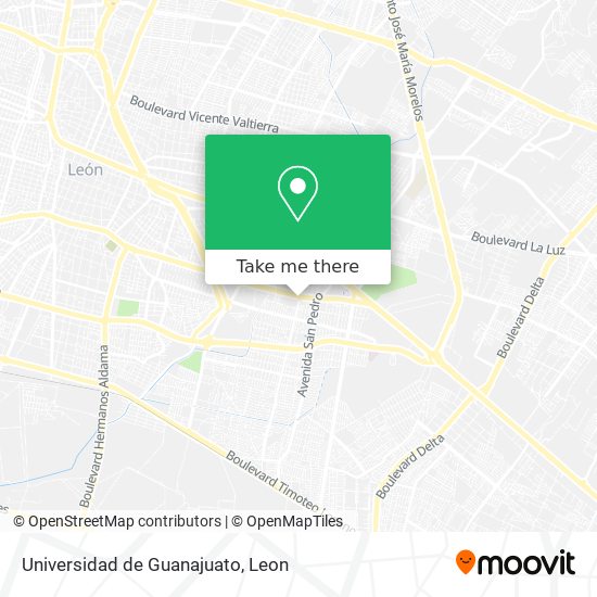 Mapa de Universidad de Guanajuato