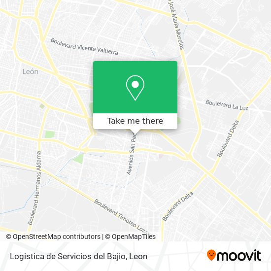 Mapa de Logistica de Servicios del Bajio