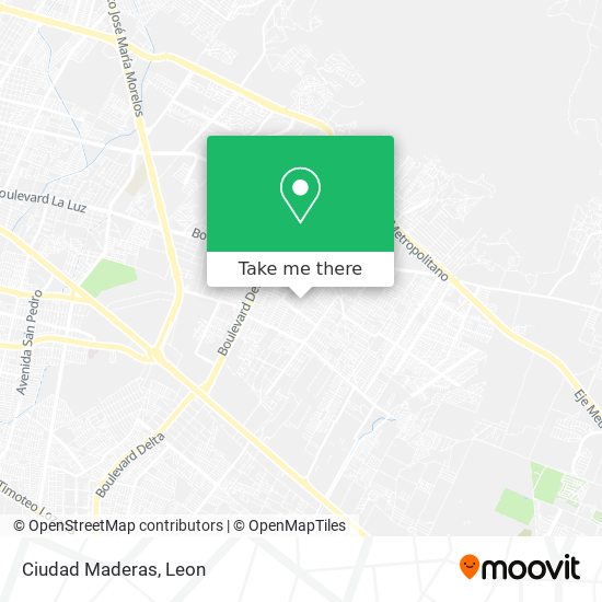 Ciudad Maderas map