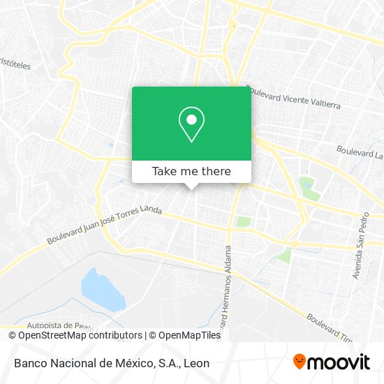 Banco Nacional de México, S.A. map