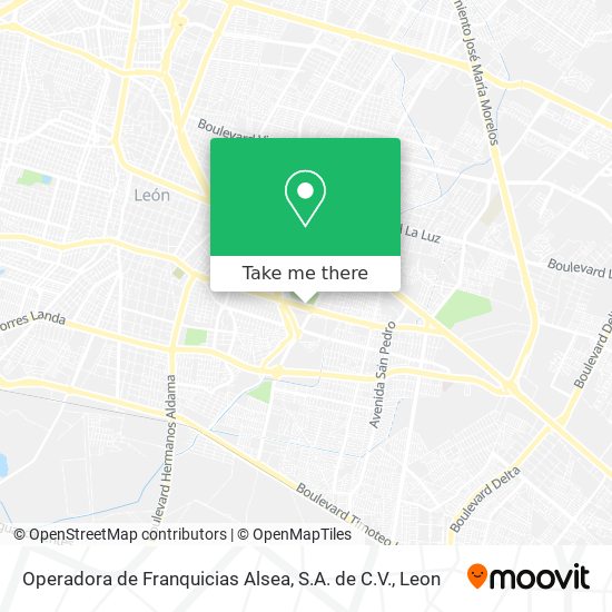 Operadora de Franquicias Alsea, S.A. de C.V. map