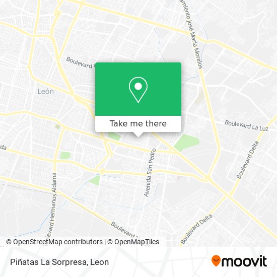 Piñatas La Sorpresa map