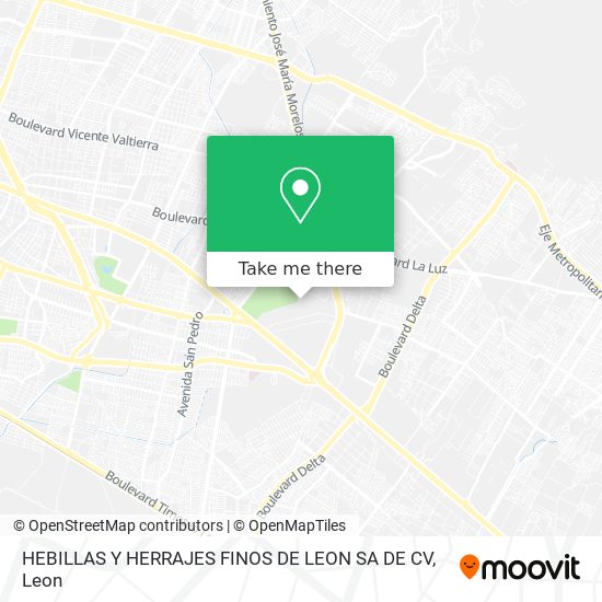 Mapa de HEBILLAS Y HERRAJES FINOS DE LEON SA DE CV