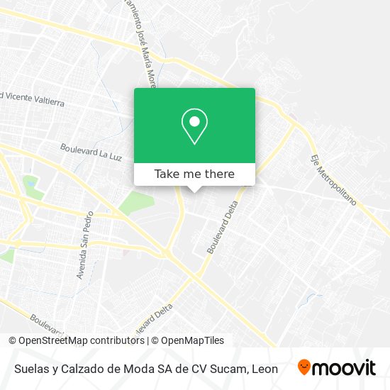 Mapa de Suelas y Calzado de Moda SA de CV Sucam