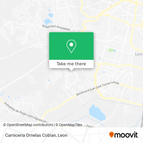 Carniceria Ornelas Cobian map