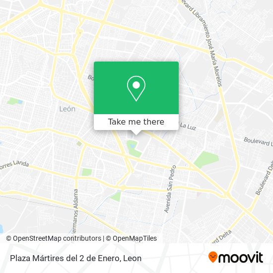 Mapa de Plaza Mártires del 2 de Enero