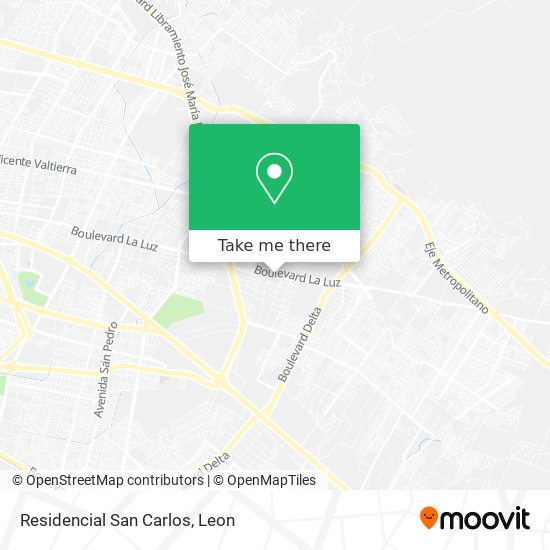 Mapa de Residencial San Carlos