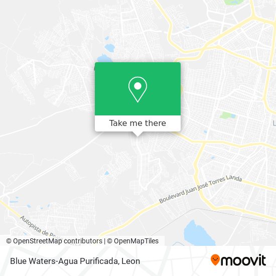 Mapa de Blue Waters-Agua Purificada