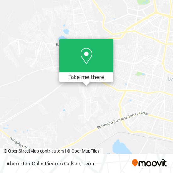 Mapa de Abarrotes-Calle Ricardo Galván