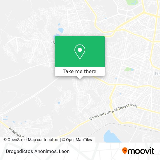 Drogadictos Anónimos map
