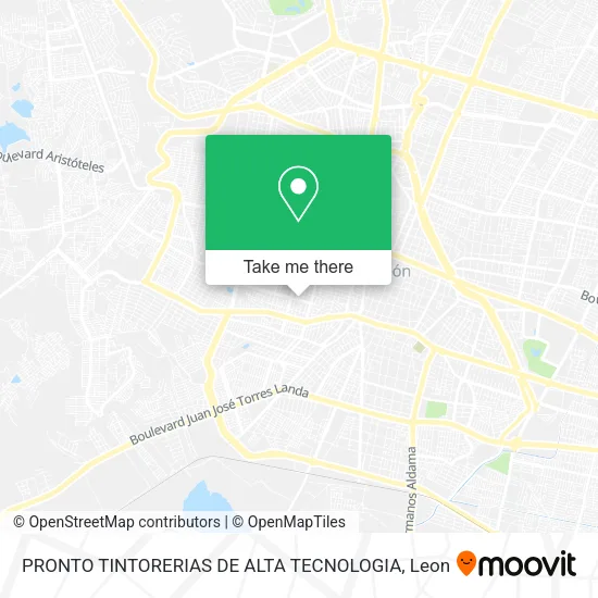 PRONTO TINTORERIAS DE ALTA TECNOLOGIA map