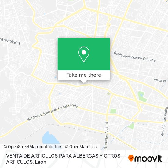VENTA DE ARTICULOS PARA ALBERCAS Y OTROS ARTICULOS map