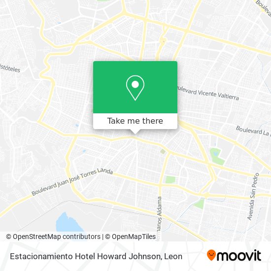 Estacionamiento Hotel Howard Johnson map