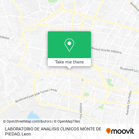 LABORATORIO DE ANALISIS CLINICOS MONTE DE PIEDAD map