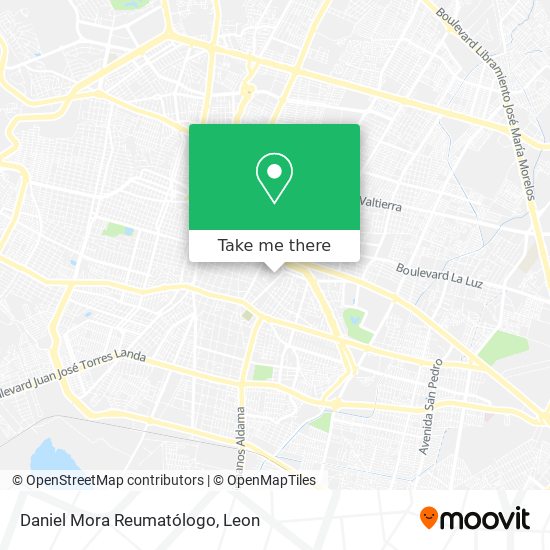 Mapa de Daniel Mora Reumatólogo