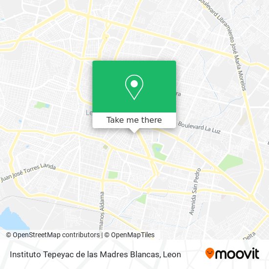 Instituto Tepeyac de las Madres Blancas map
