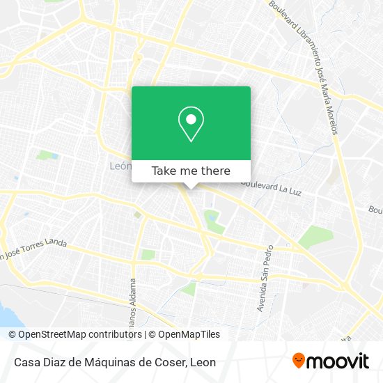 Casa Diaz de Máquinas de Coser map