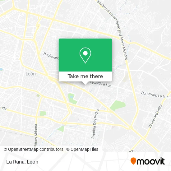 La Rana map