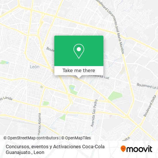 Concursos, eventos y Activaciones Coca-Cola Guanajuato. map