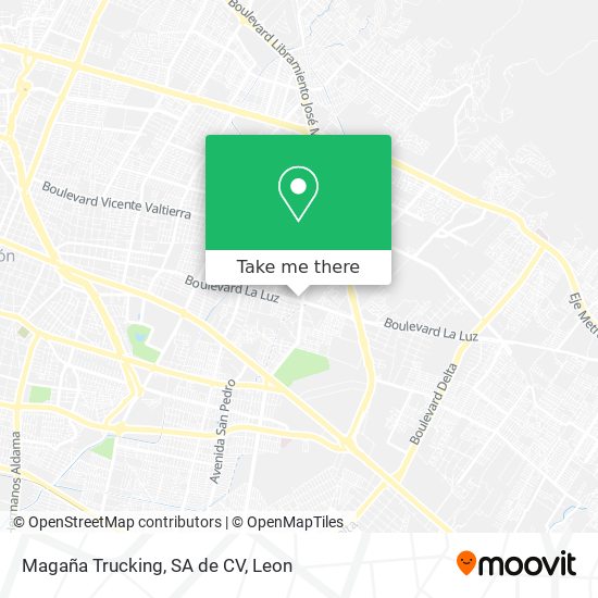 Magaña Trucking, SA de CV map