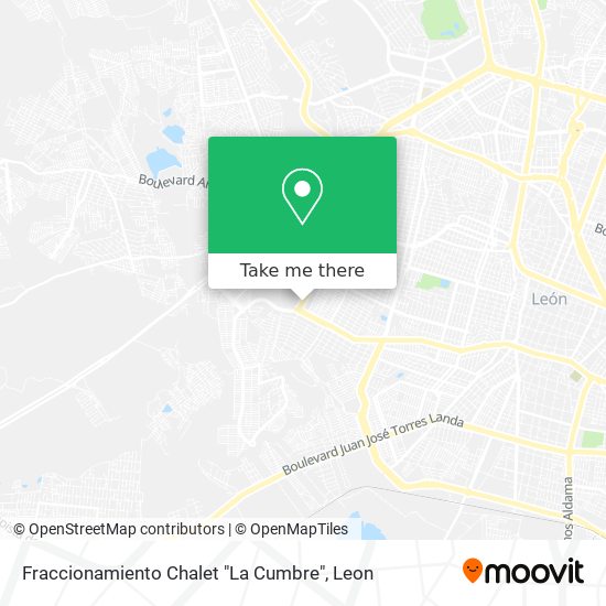 Fraccionamiento Chalet "La Cumbre" map