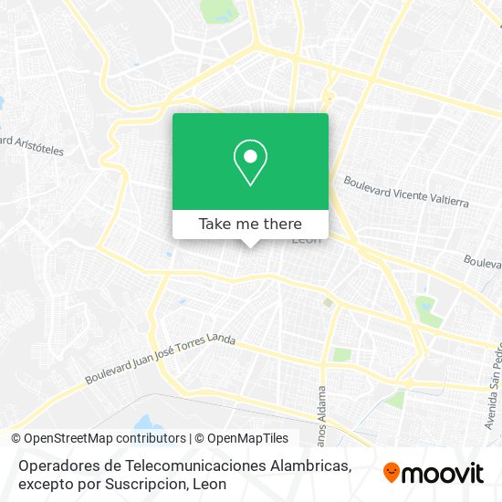 Operadores de Telecomunicaciones Alambricas, excepto por Suscripcion map