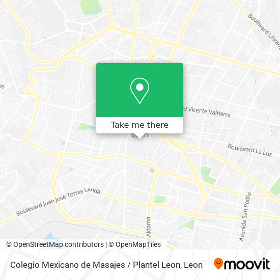 Colegio Mexicano de Masajes / Plantel Leon map