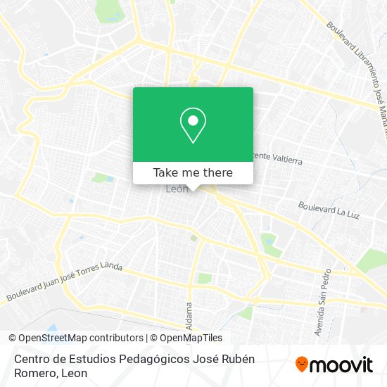 Mapa de Centro de Estudios Pedagógicos José Rubén Romero