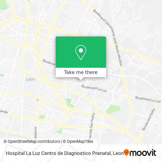 Hospital La Luz Centro de Diagnostico Prenatal map