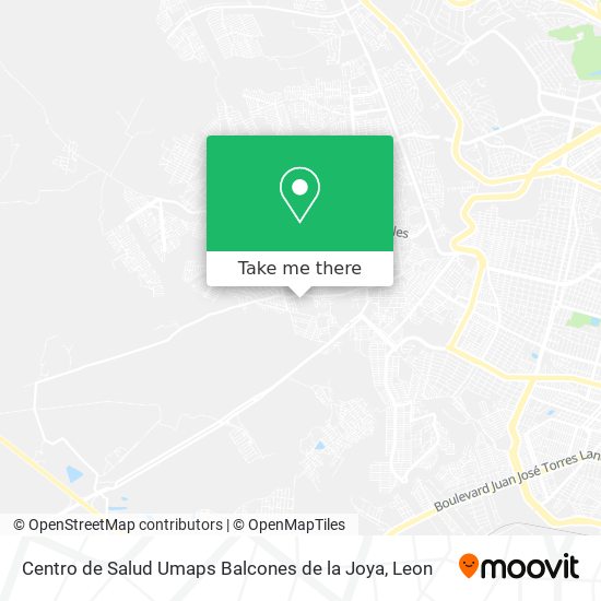 Mapa de Centro de Salud Umaps Balcones de la Joya