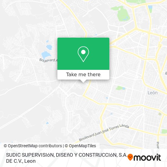 Mapa de SUDIC SUPERVISIóN, DISEñO Y CONSTRUCCIóN, S.A. DE C.V.