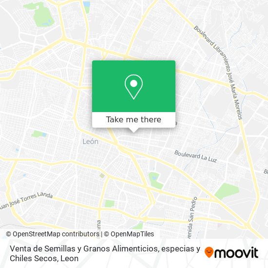 Venta de Semillas y Granos Alimenticios, especias y Chiles Secos map