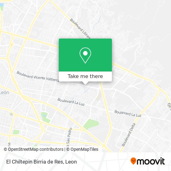 Mapa de El Chiltepin Birria de Res