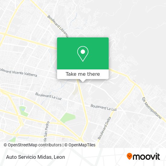 Auto Servicio Midas map