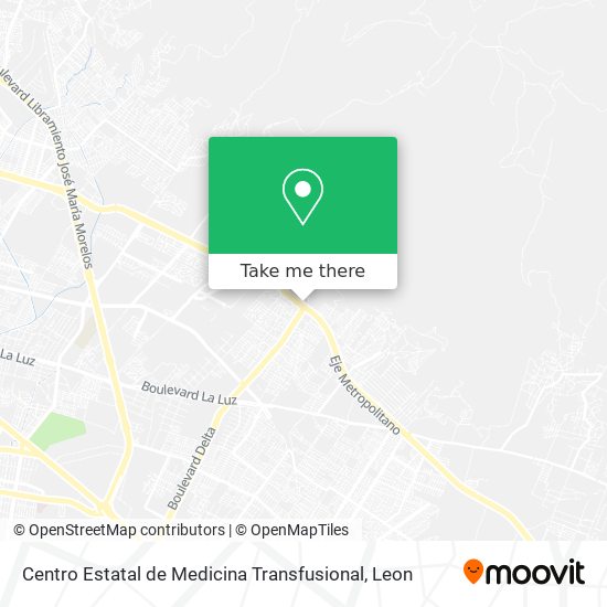 Centro Estatal de Medicina Transfusional map