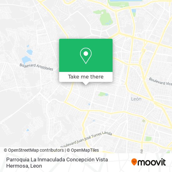 Mapa de Parroquia La Inmaculada Concepción Vista Hermosa
