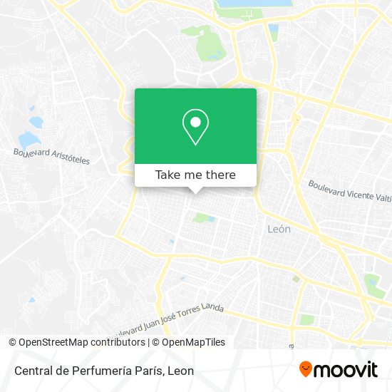 Mapa de Central de Perfumería París