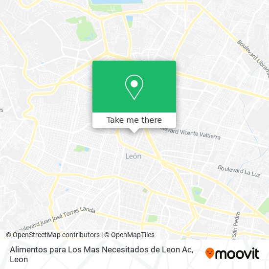 Mapa de Alimentos para Los Mas Necesitados de Leon Ac