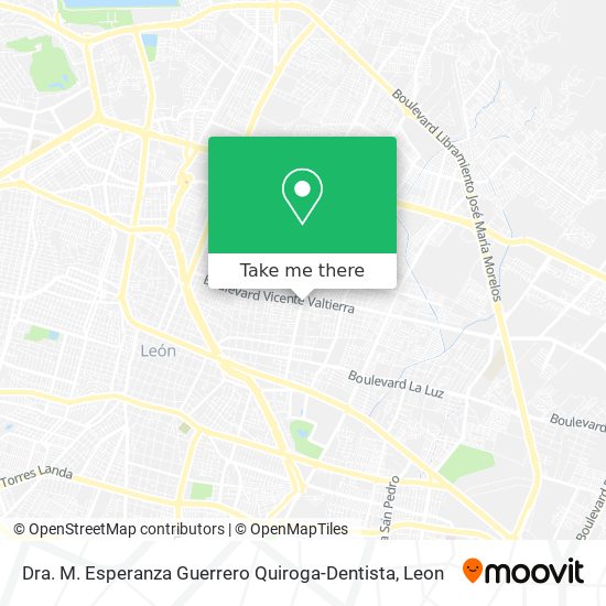 Dra. M. Esperanza Guerrero Quiroga-Dentista map
