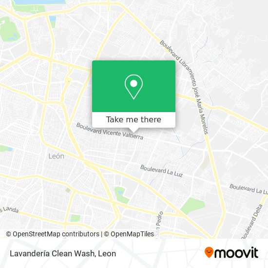 Lavandería Clean Wash map