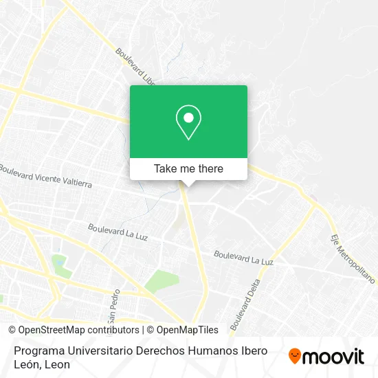 Programa Universitario Derechos Humanos Ibero León map